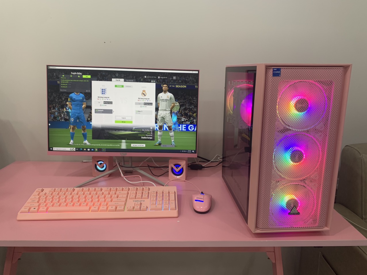 BỘ PC FULL HỒNG ĐẸP CÁ TÍNH CHƠI MƯỢT GAME: LMHT, FIFA, CS-GO, PUBG