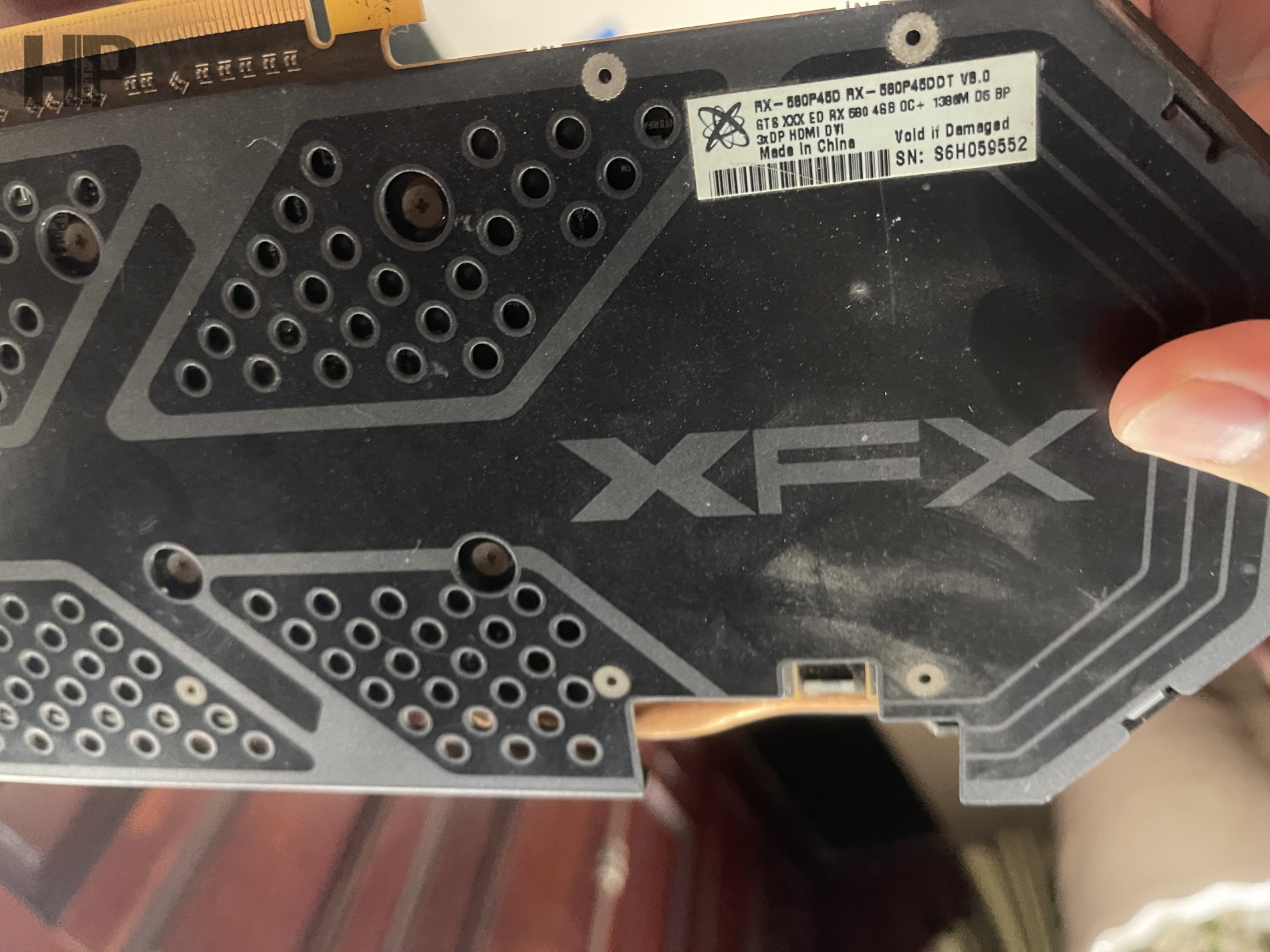 VGA RX580 XFX 4G 2 FAN CŨ